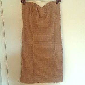 Strapless Beige/Champagne Dress